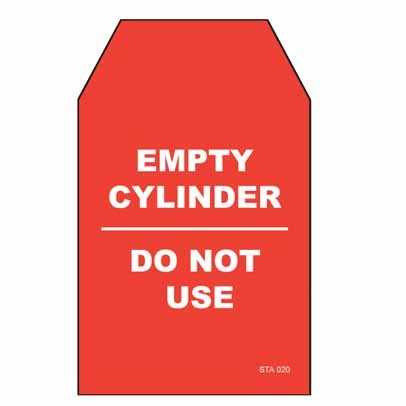 Lockout Tags Tear Proof Single Sided PSP256TP - Empty Cylinder Do Not Use